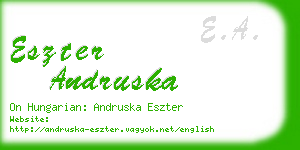 eszter andruska business card
